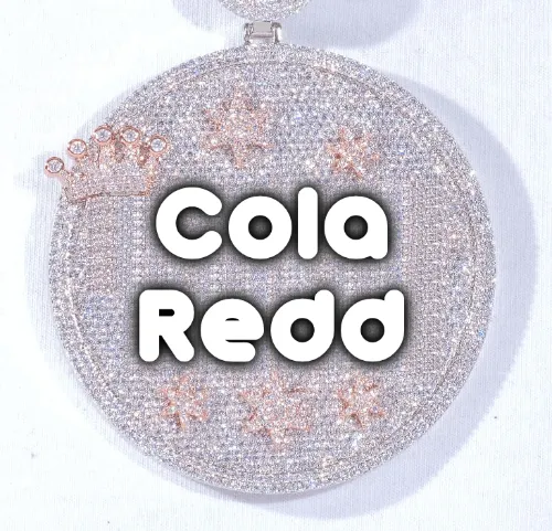 CUSTOM LETTER NECKLACE 3D BIG CROWN DISC sold by The GUU Shop