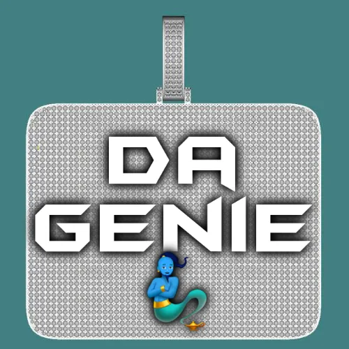 CUSTOM LETTER NECKLACE 3D BIG SQUARE sold by The GUU Shop