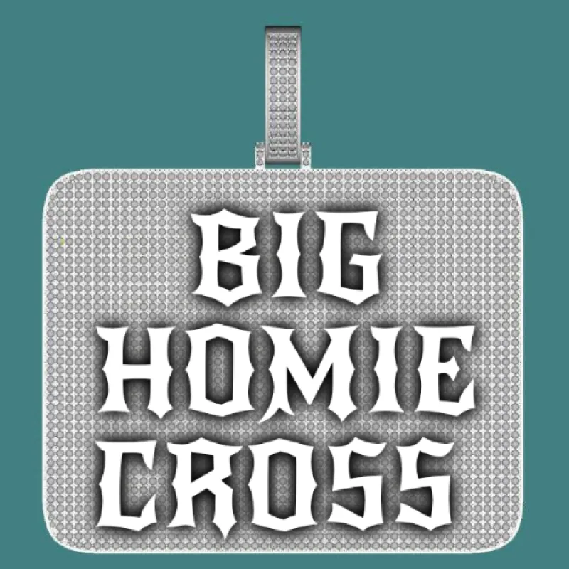 CUSTOM LETTER NECKLACE 3D BIG SQUARE sold by The GUU Shop