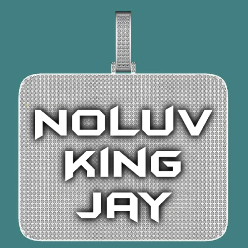 CUSTOM LETTER NECKLACE 3D BIG SQUARE sold by The GUU Shop