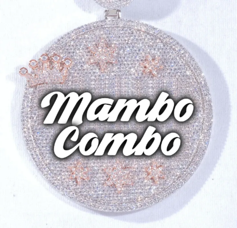 CUSTOM LETTER NECKLACE 3D BIG CROWN DISC sold by The GUU Shop