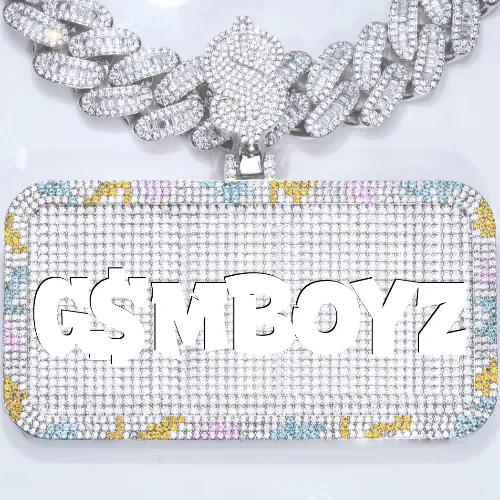 CUSTOM LETTER NECKLACE 3D COLORFUL SQUARE sold by The GUU Shop