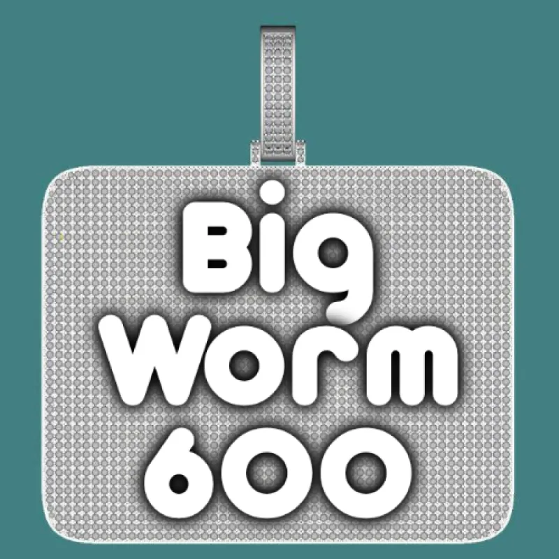 CUSTOM LETTER NECKLACE 3D BIG SQUARE sold by The GUU Shop