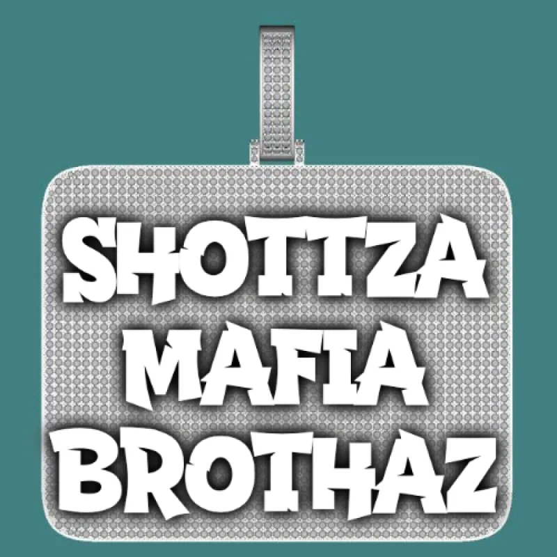 CUSTOM LETTER NECKLACE 3D BIG SQUARE sold by The GUU Shop