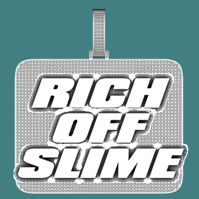 CUSTOM LETTER NECKLACE 3D BIG SQUARE sold by The GUU Shop