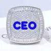 CUSTOM LETTER 3D ICED RING sold by The GUU Shop