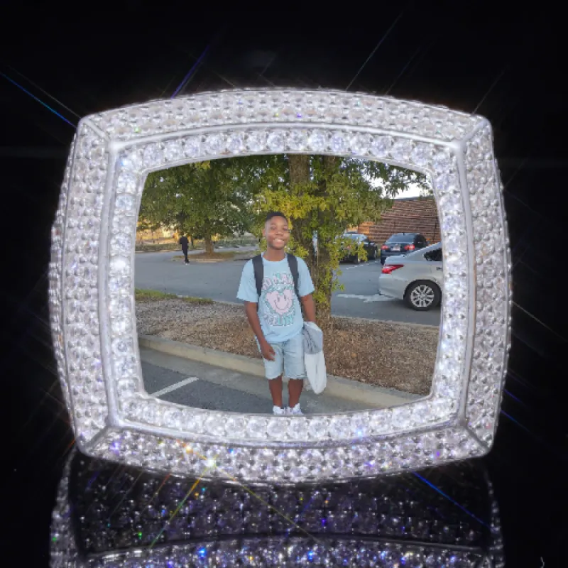 3D CUSTOM PICTURE ICED RING sold by The GUU Shop