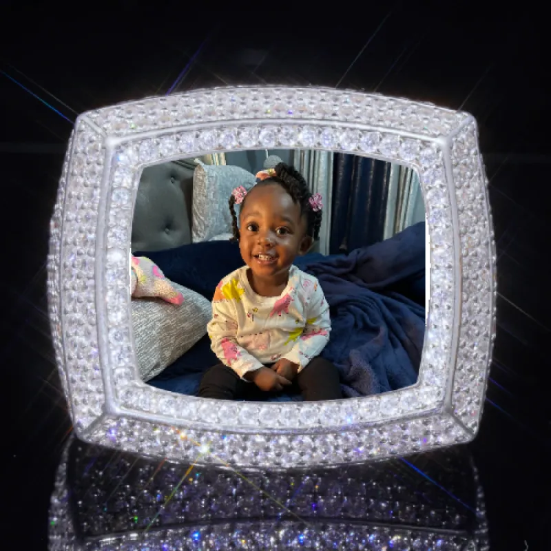 3D CUSTOM PICTURE ICED RING sold by The GUU Shop