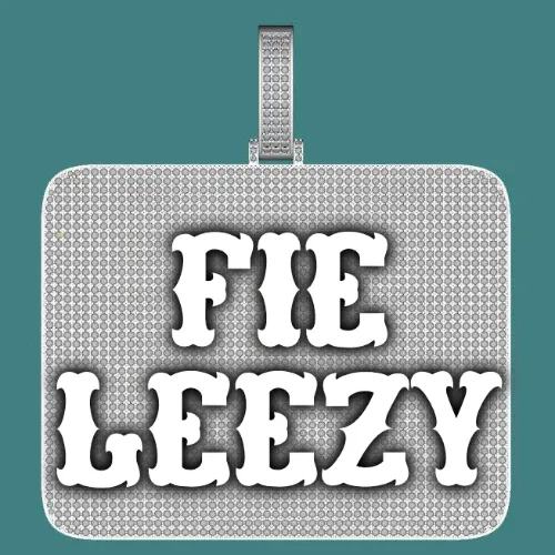 CUSTOM LETTER NECKLACE 3D BIG SQUARE sold by The GUU Shop