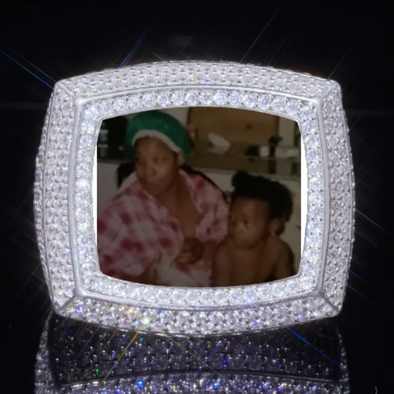 3D CUSTOM PICTURE ICED RING sold by The GUU Shop