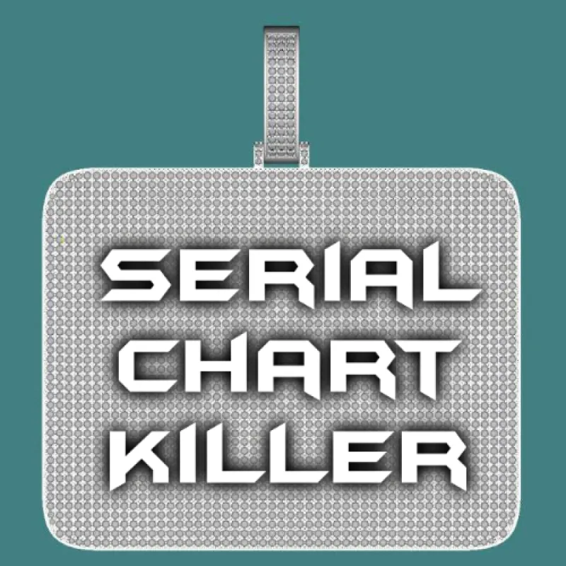 CUSTOM LETTER NECKLACE 3D BIG SQUARE sold by The GUU Shop