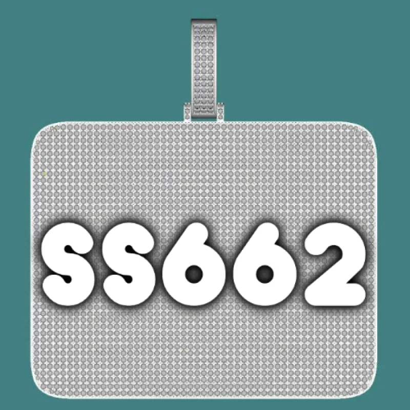 CUSTOM LETTER NECKLACE 3D BIG SQUARE sold by The GUU Shop