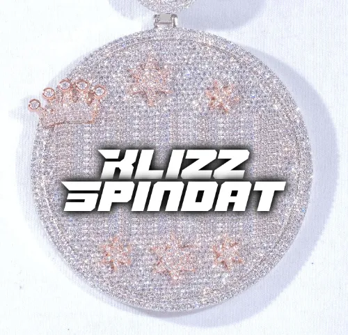 CUSTOM LETTER NECKLACE 3D BIG CROWN DISC sold by The GUU Shop