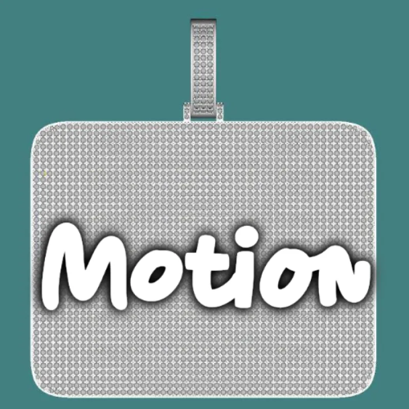 CUSTOM LETTER NECKLACE 3D BIG SQUARE sold by The GUU Shop