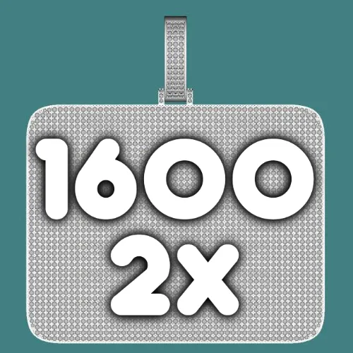 CUSTOM LETTER NECKLACE 3D BIG SQUARE sold by The GUU Shop