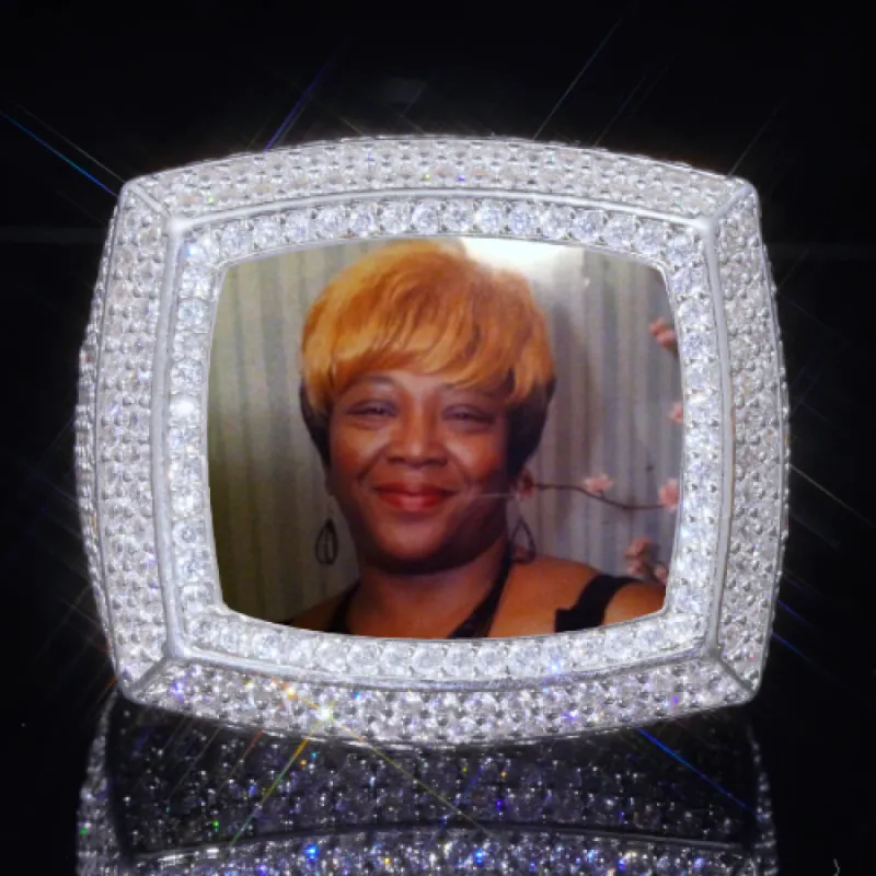 3D CUSTOM PICTURE ICED RING sold by The GUU Shop