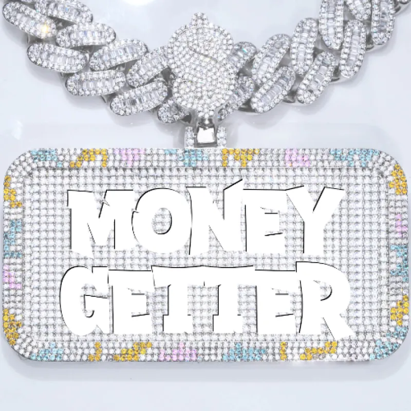 CUSTOM LETTER NECKLACE 3D COLORFUL SQUARE sold by The GUU Shop