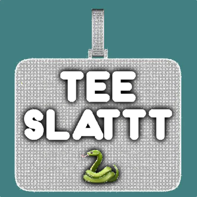 CUSTOM LETTER NECKLACE 3D BIG SQUARE sold by The GUU Shop