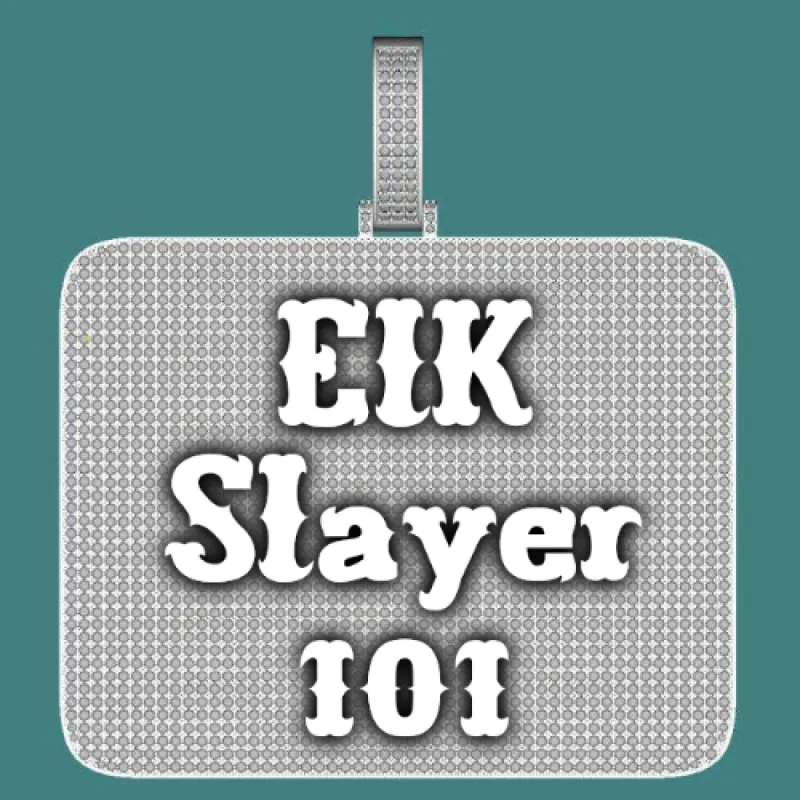 CUSTOM LETTER NECKLACE 3D BIG SQUARE sold by The GUU Shop