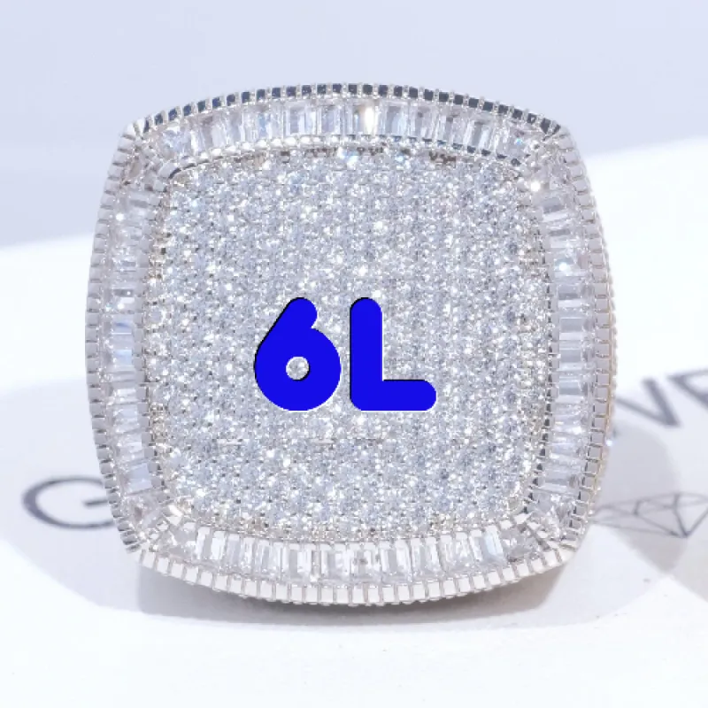 CUSTOM LETTER 3D ICED RING sold by The GUU Shop