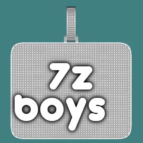 CUSTOM LETTER NECKLACE 3D BIG SQUARE sold by The GUU Shop