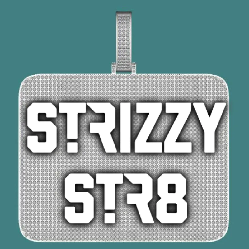 CUSTOM LETTER NECKLACE 3D BIG SQUARE sold by The GUU Shop