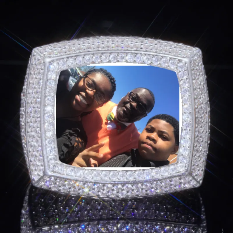 3D CUSTOM PICTURE ICED RING sold by The GUU Shop