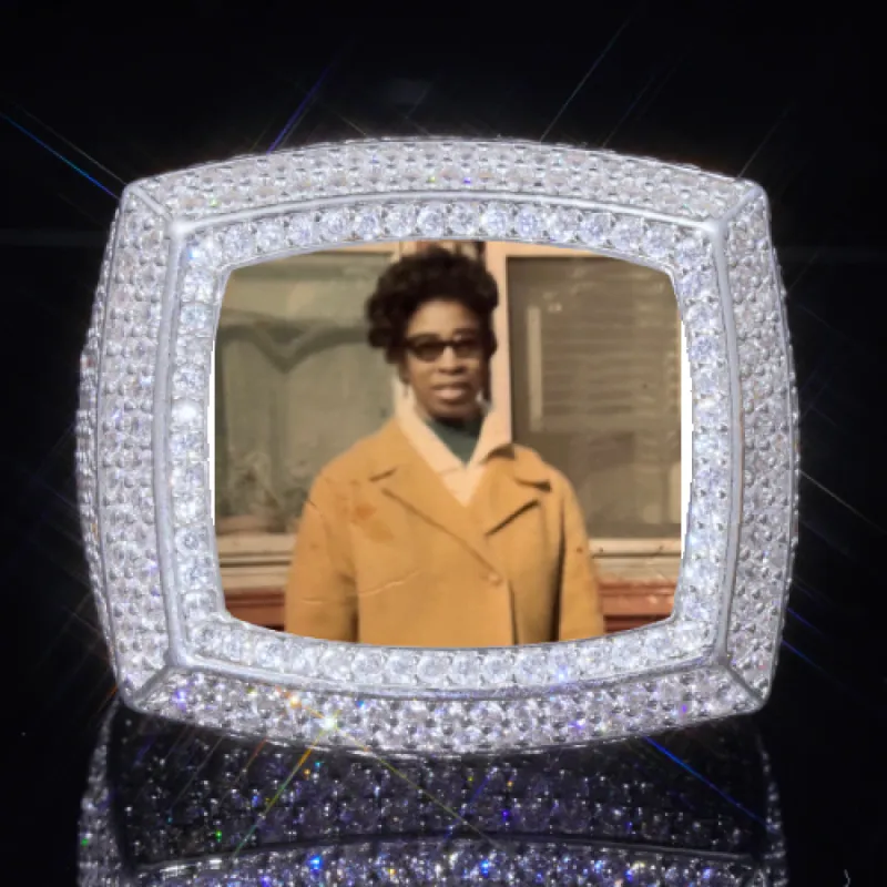 3D CUSTOM PICTURE ICED RING sold by The GUU Shop