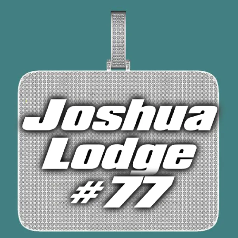 CUSTOM LETTER NECKLACE 3D BIG SQUARE sold by The GUU Shop