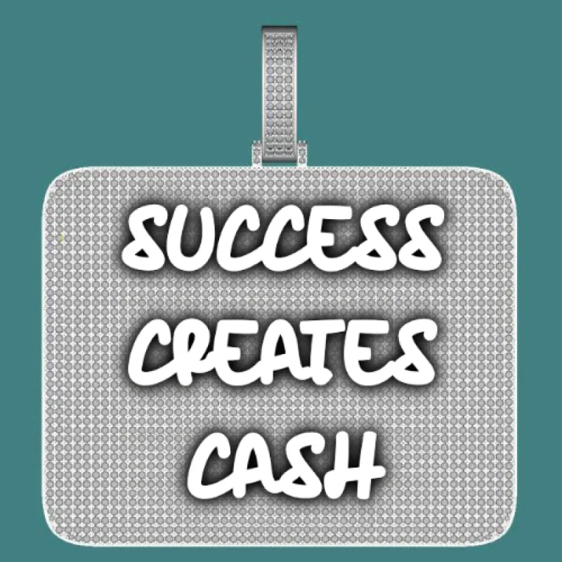 CUSTOM LETTER NECKLACE 3D BIG SQUARE sold by The GUU Shop