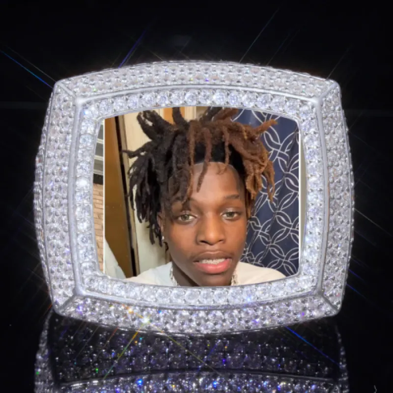 3D CUSTOM PICTURE ICED RING sold by The GUU Shop