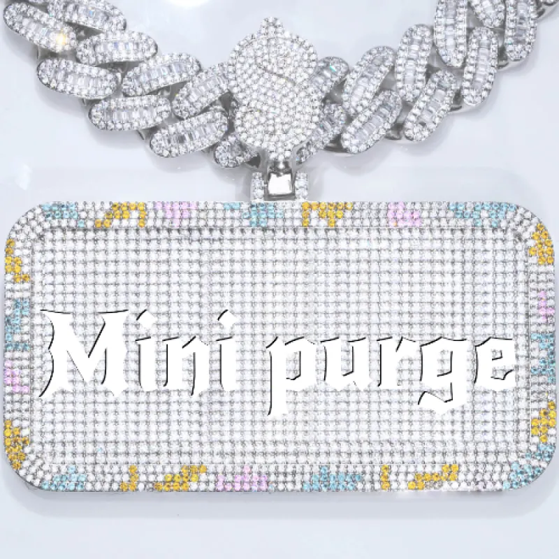 CUSTOM LETTER NECKLACE 3D COLORFUL SQUARE sold by The GUU Shop