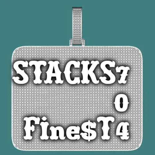 CUSTOM LETTER NECKLACE 3D BIG SQUARE sold by The GUU Shop