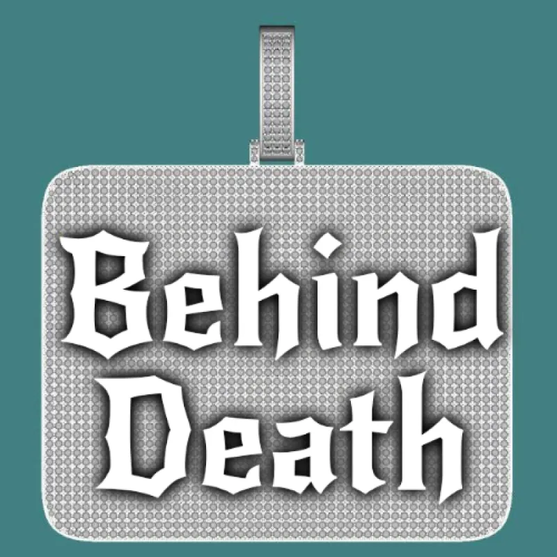 CUSTOM LETTER NECKLACE 3D BIG SQUARE sold by The GUU Shop