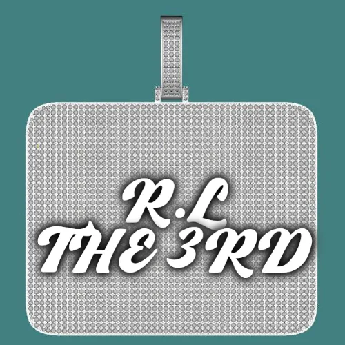 CUSTOM LETTER NECKLACE 3D BIG SQUARE sold by The GUU Shop