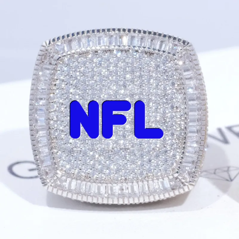 CUSTOM LETTER 3D ICED RING sold by The GUU Shop