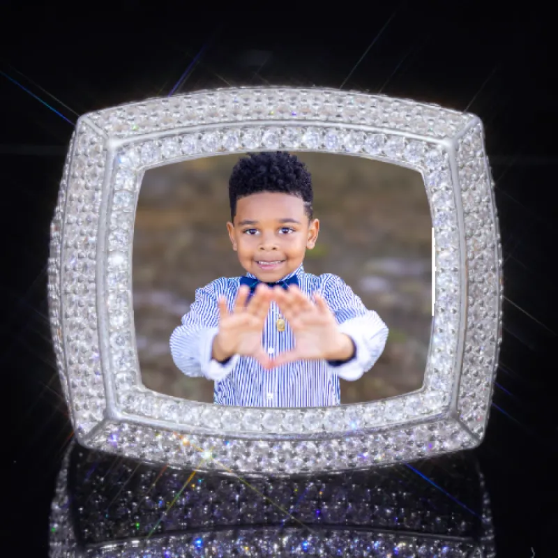 3D CUSTOM PICTURE ICED RING sold by The GUU Shop