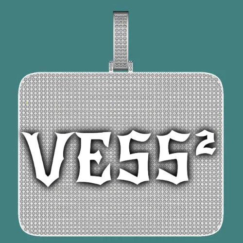 CUSTOM LETTER NECKLACE 3D BIG SQUARE sold by The GUU Shop