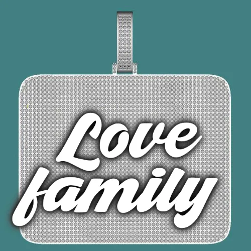 CUSTOM LETTER NECKLACE 3D BIG SQUARE sold by The GUU Shop