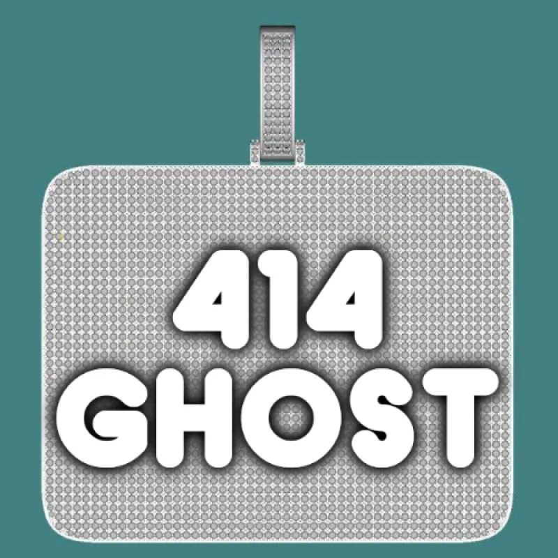 CUSTOM LETTER NECKLACE 3D BIG SQUARE sold by The GUU Shop