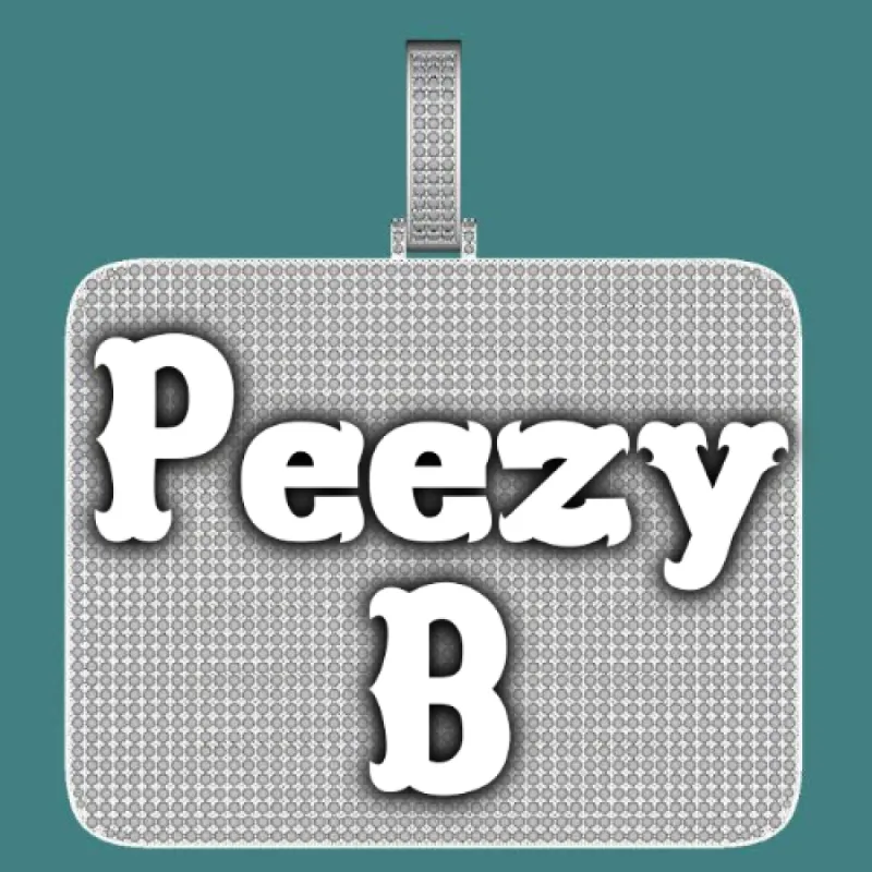 CUSTOM LETTER NECKLACE 3D BIG SQUARE sold by The GUU Shop
