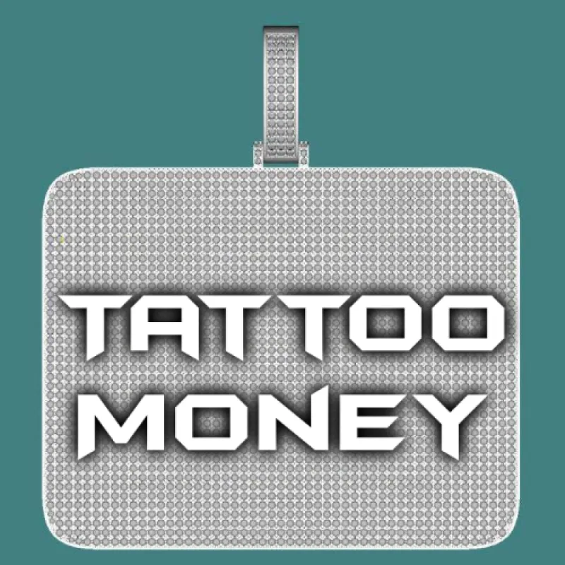 CUSTOM LETTER NECKLACE 3D BIG SQUARE sold by The GUU Shop