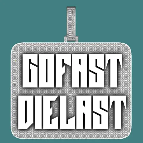 CUSTOM LETTER NECKLACE 3D BIG SQUARE sold by The GUU Shop