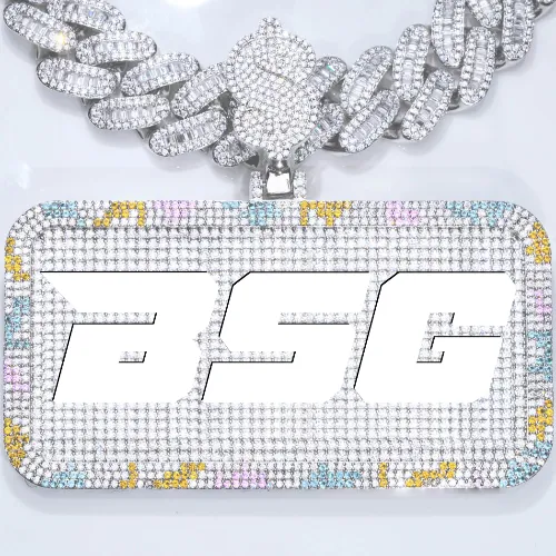 CUSTOM LETTER NECKLACE 3D COLORFUL SQUARE sold by The GUU Shop