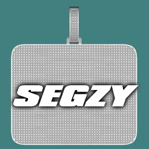 CUSTOM LETTER NECKLACE 3D BIG SQUARE sold by The GUU Shop