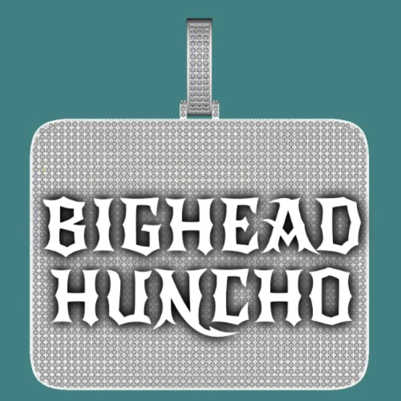 CUSTOM LETTER NECKLACE 3D BIG SQUARE sold by The GUU Shop