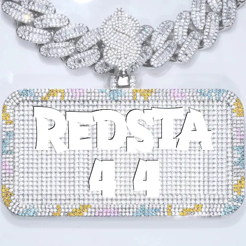 CUSTOM LETTER NECKLACE 3D COLORFUL SQUARE sold by The GUU Shop