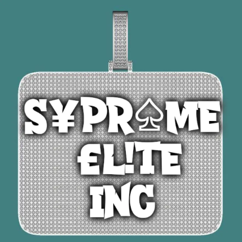 CUSTOM LETTER NECKLACE 3D BIG SQUARE sold by The GUU Shop