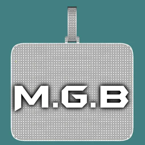 CUSTOM LETTER NECKLACE 3D BIG SQUARE sold by The GUU Shop