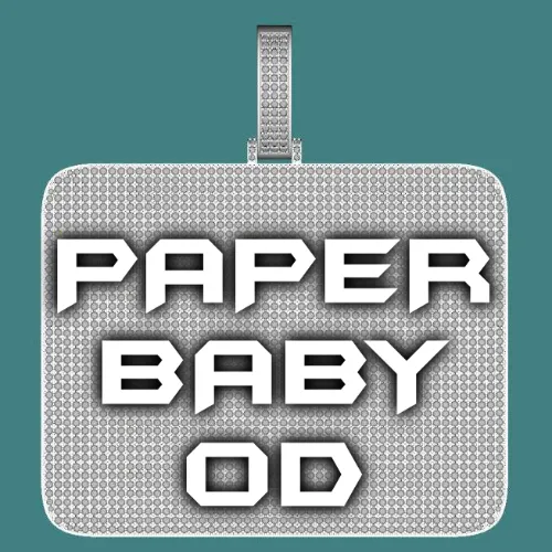 CUSTOM LETTER NECKLACE 3D BIG SQUARE sold by The GUU Shop